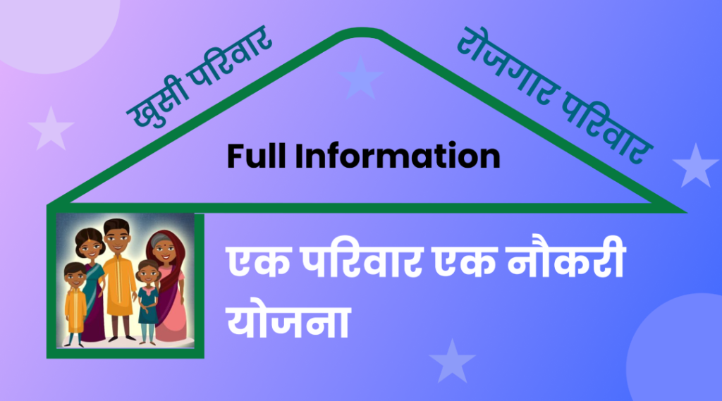 Ek Parivar Ek Naukri Yojana 2024